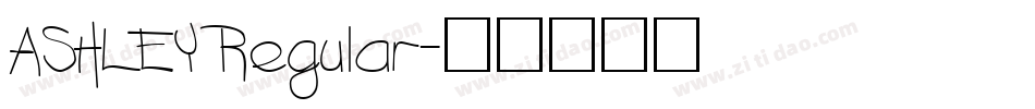 ASHLEY Regular字体转换